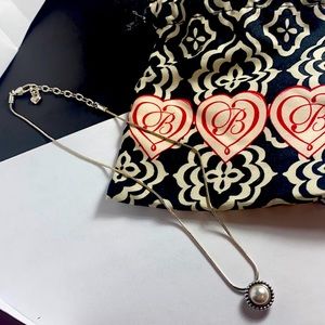 Brighton Pearl and silver tone necklace
